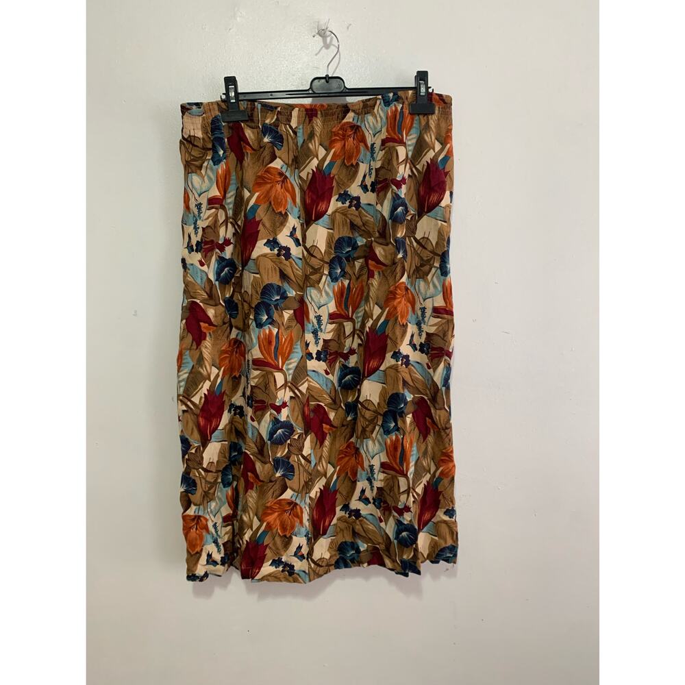Sag Harbor Oversized Vintage Handmade Floral Skirt L